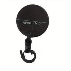 2pcs Bike Mirrors Wide angle Convex Mirror for Bicycle Flat View Mirror
