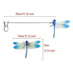 4pcs Red Yellow Green Dragonflies Clips Outdoor Sports