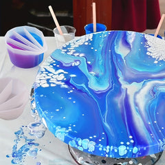 Silicone Split Cups 4 Pcs Resin Mixing Cups Fluid Art