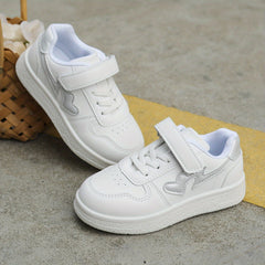 Girl's Solid Skate Shoes Non Slip Sneakers For Kids