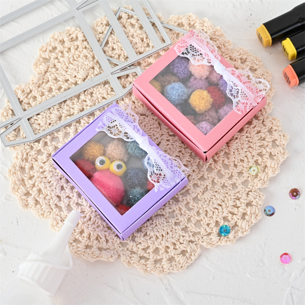 3D Rectangular Candy Box Metal Cutting Dies for Holiday Crafts