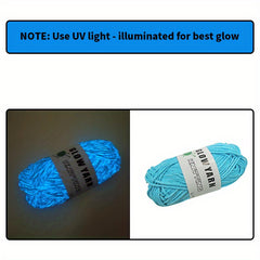 Glow In The Dark Yarn Luminous Cotton Yarn Soft Yarn For DIY Knitting