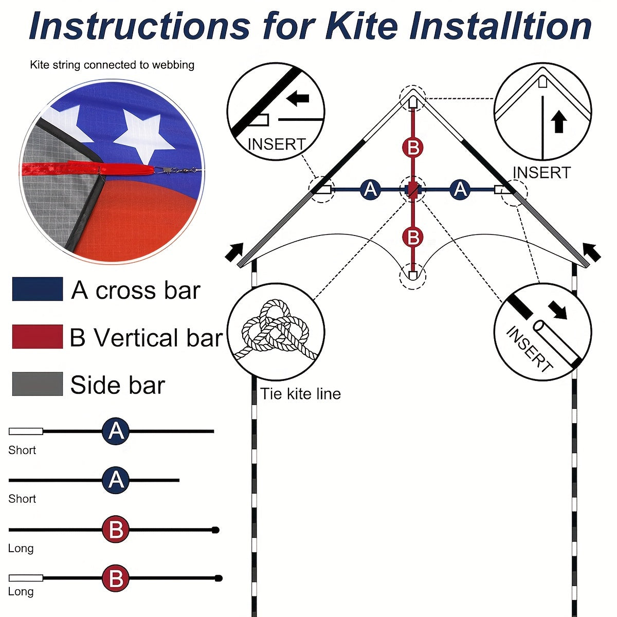 Flag Triangle Kite for Beach Park Yard Outdoor Entertainment