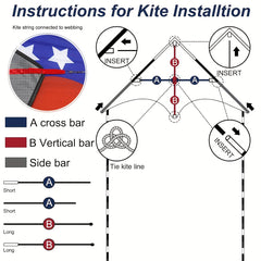 Flag Triangle Kite for Beach Park Yard Outdoor Entertainment