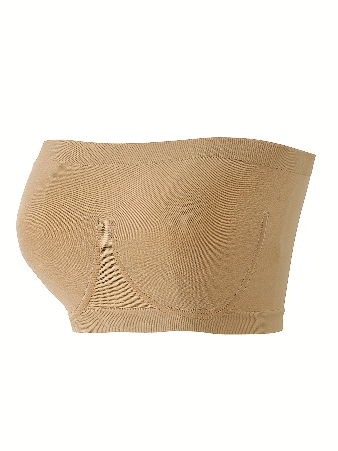 Seamless Non Padded Sporty Bandeau Bra