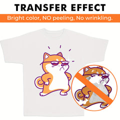 20 Sheets Iron-On Heat Transfer Paper for Light T-Shirts
