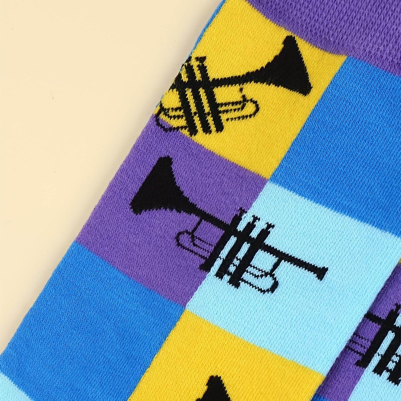 Colorful Plaid Socks Comfy & Breathable Mid Tube Socks