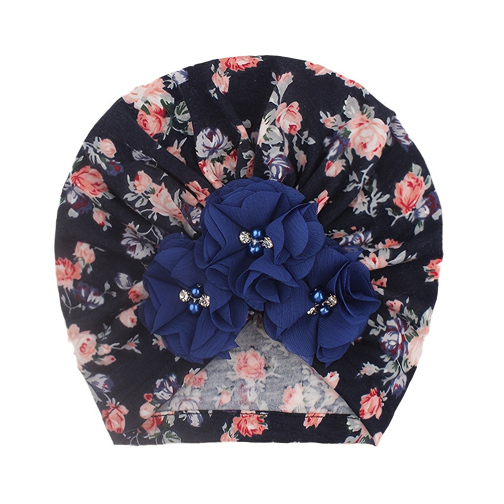 Baby Girl Flower Beads Cap Hair Accessories