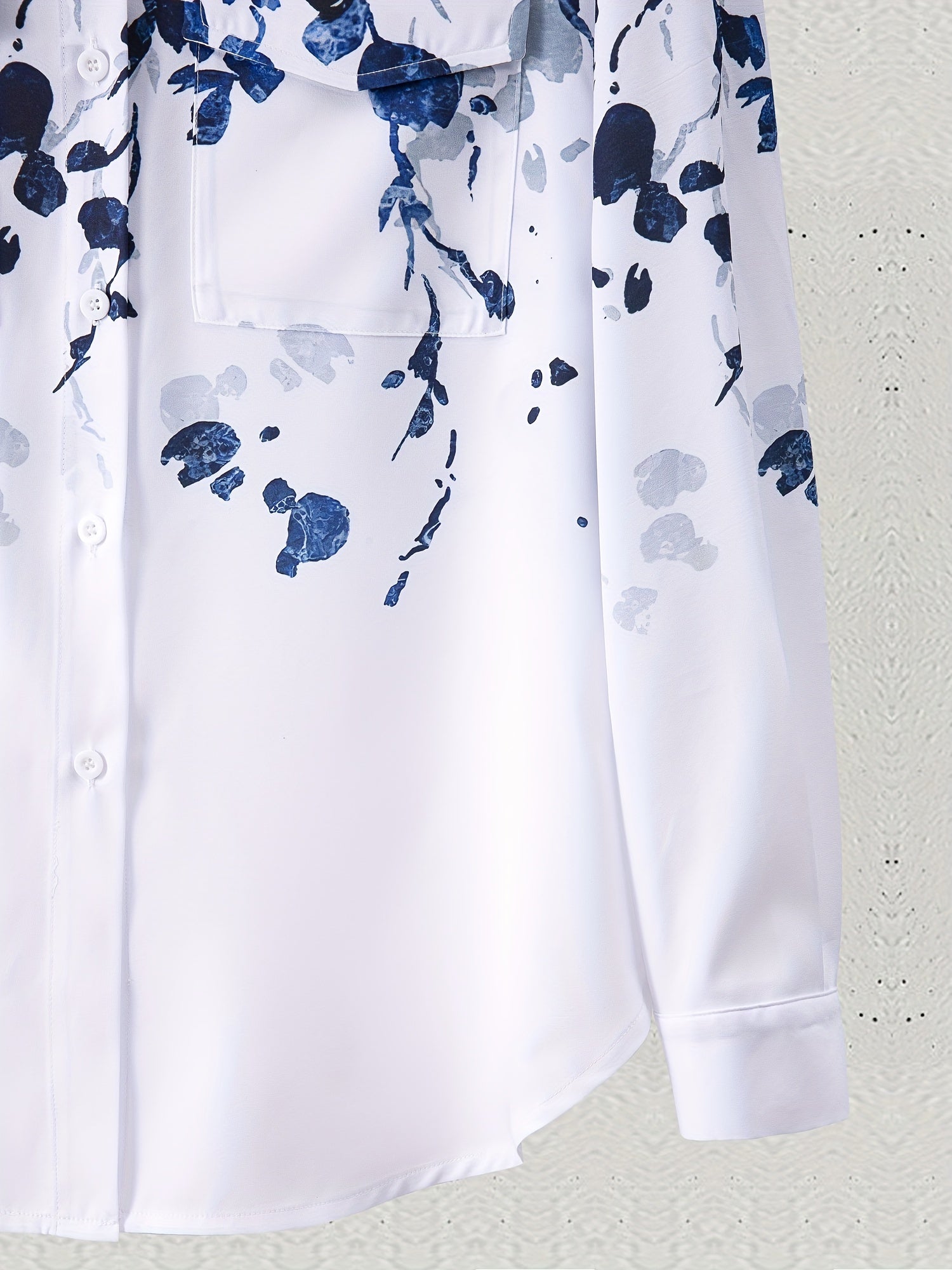 Floral Print Long Sleeve Blouse