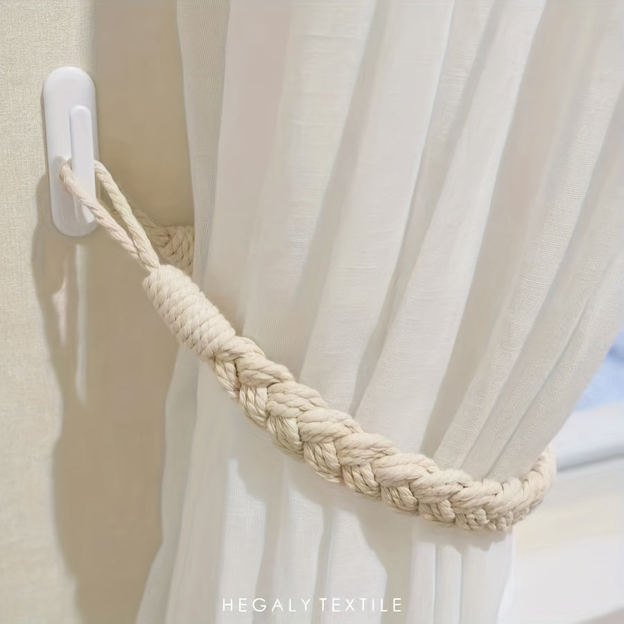 Bohemian Handwoven Twist Curtain Tieback