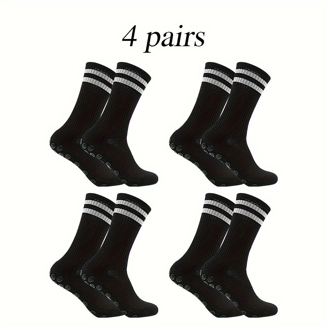 Non slip Soccer Socks Breathable Sweat-absorbing Crew Socks