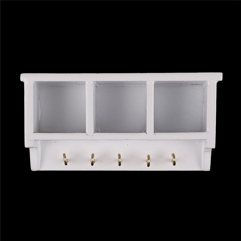 Dollhouse Kitchen Wood Wall Rack 1:12 Decoration Accessories