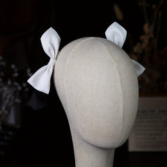 Satin Bowknot Hair Clip Non slip Clip Hair Accessories