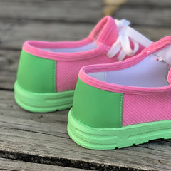 Non Slip Low Cut Skate Shoes Lightweight Canvas Sneakers
