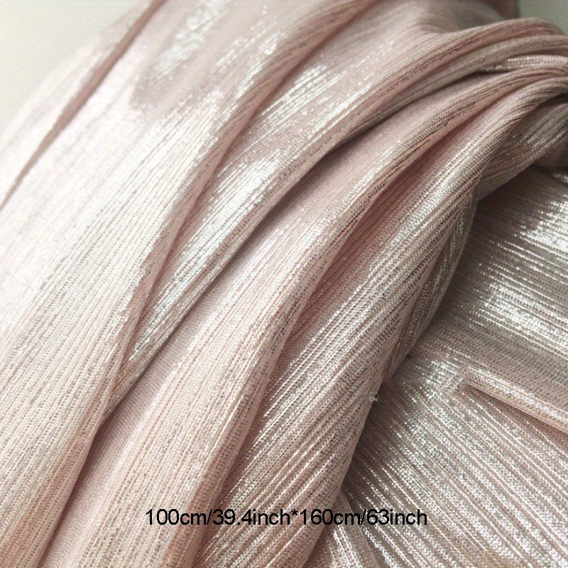Elastic Knitted Reflective Fabric Golden Wire Base