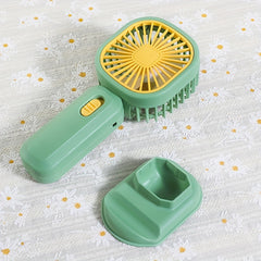 Mini Handheld Fan USB Rechargeable Mobile Phone Holder Desktop Fan