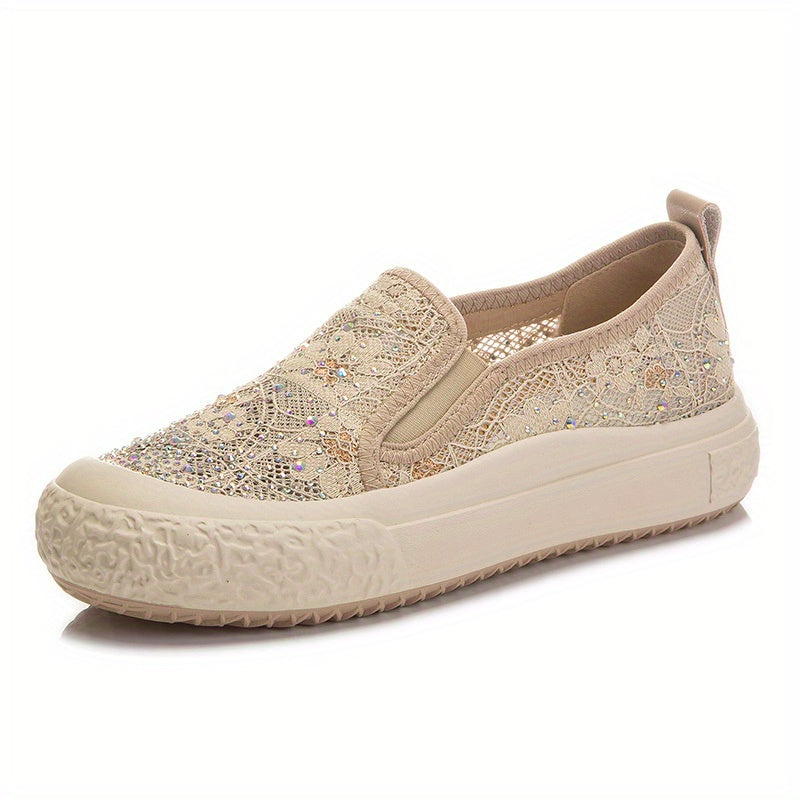 Women's Breathable Mesh Slip On Loafers Casual Walking Shoes