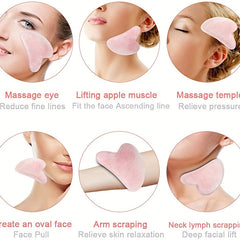 Heart Shaped Facial Massage Board Scraping Tool