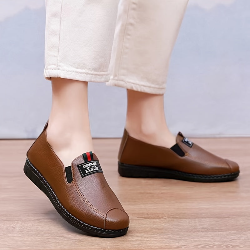 Women's Waterproof Slip On Loafers Soft Sole Lightweight Shoes
