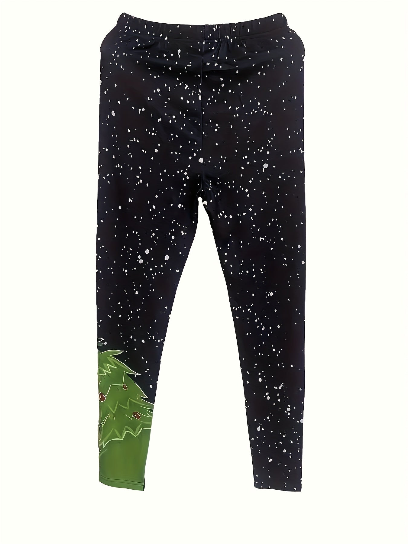 Christmas Leggings Women's Plus Christmas Tree Print Leggings
