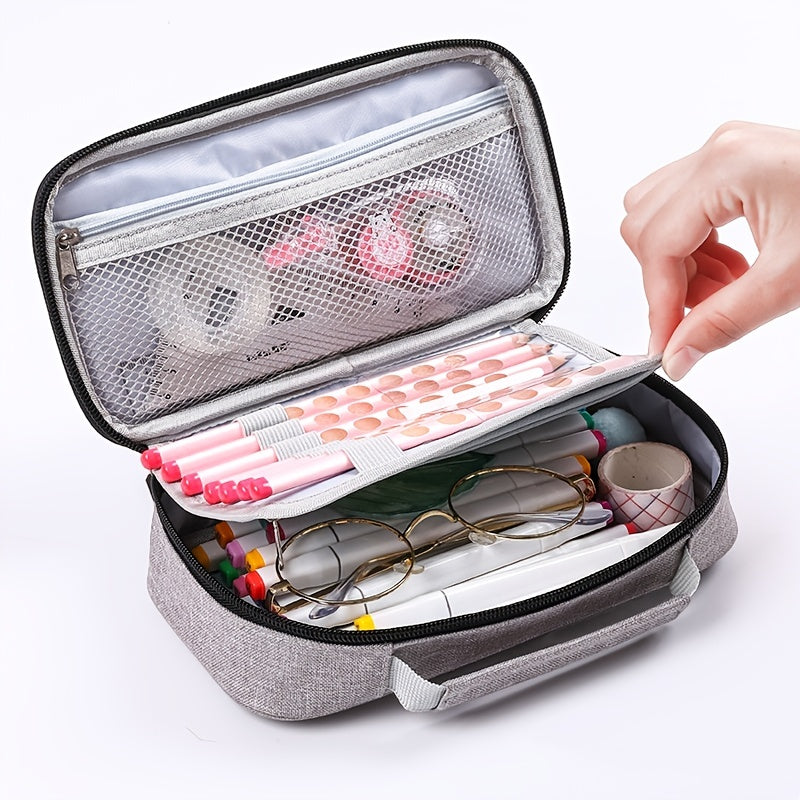 Large Capacity Pencil Case Handheld Stationery Case