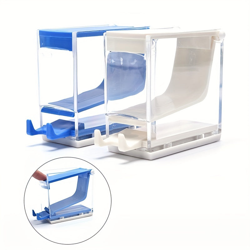 Dental Cotton Roll Dispenser Holder Press Type Box Dentistry Swabs Organizer