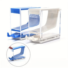Dental Cotton Roll Dispenser Holder Press Type Box Dentistry Swabs Organizer