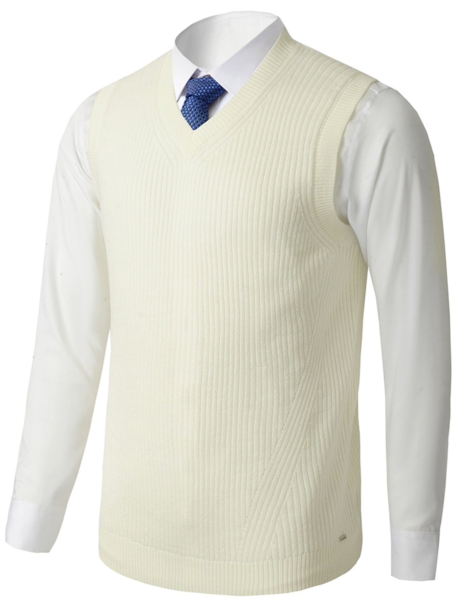 Men's V Neck Sweater Vest Preppy Style