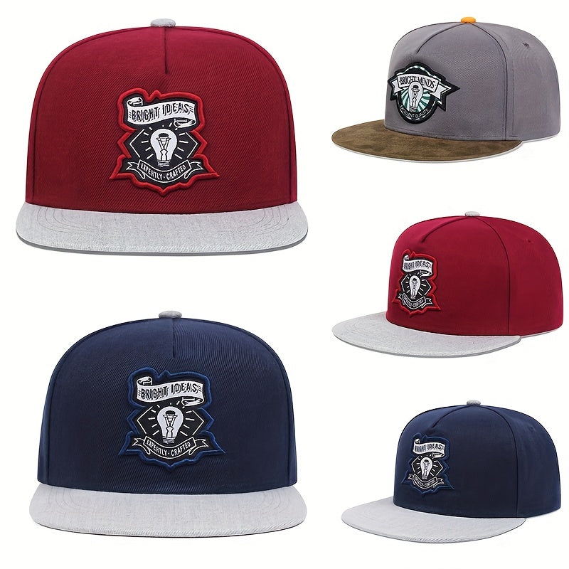 Bulb Embroidery Unisex Snapback Hat Baseball Cap Adjustable Golf Dad Hats