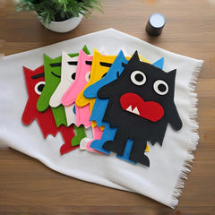 Emotional Monster Felt Puppet English Textbook Picture Book Story Props