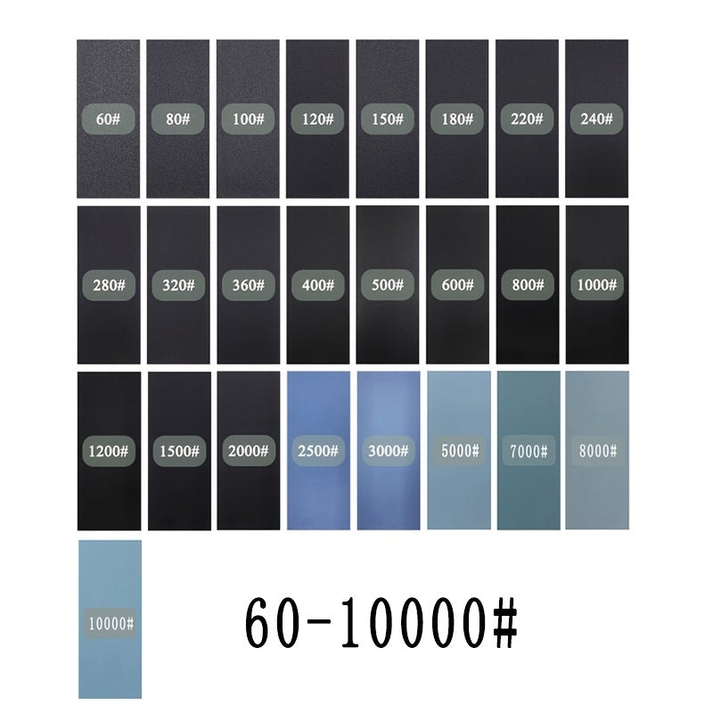 15pcs 400-3000 Fine Sandpaper Assortment Wet Dry Sand Paper Variety Pack