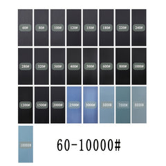 15pcs 400-3000 Fine Sandpaper Assortment Wet Dry Sand Paper Variety Pack