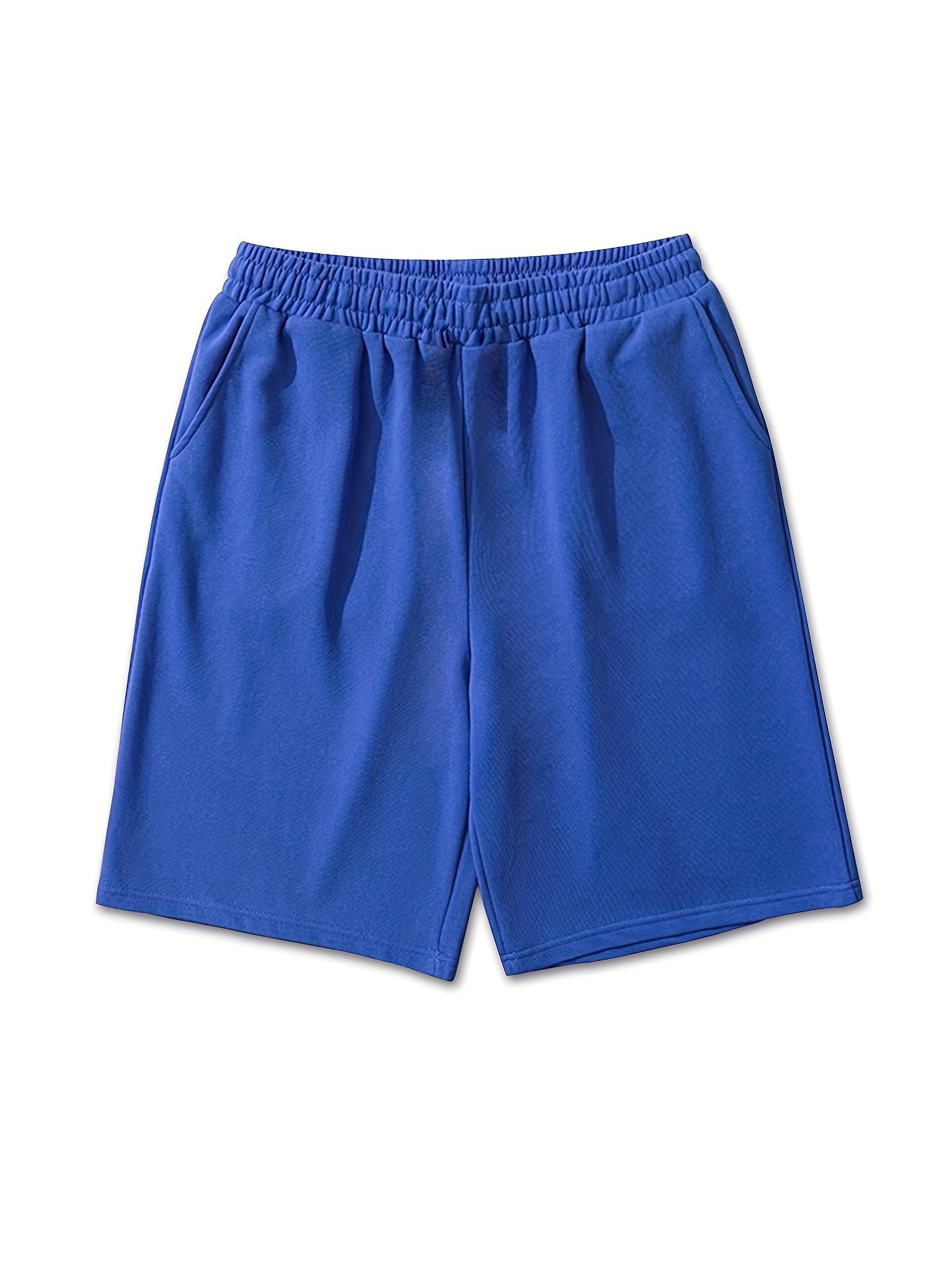 3pcs Girls Basic Sweat Shorts Set Elastic Waist Relaxed Fit