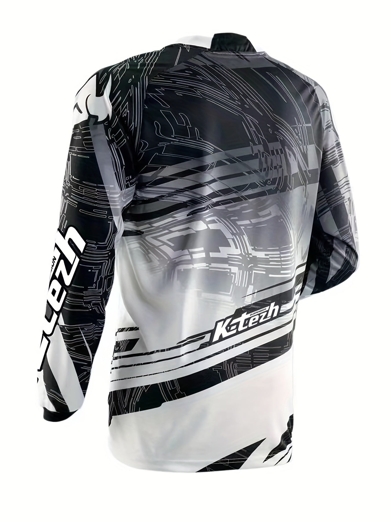 Men's Cycling Jersey Long Sleeves Moisture Wicking Shirt