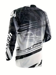 Men's Cycling Jersey Long Sleeves Moisture Wicking Shirt