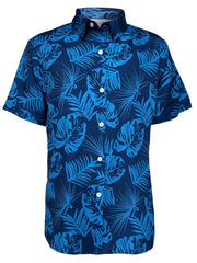 Tropical Pattern Short Sleeve Hawaiian Shirt for Men