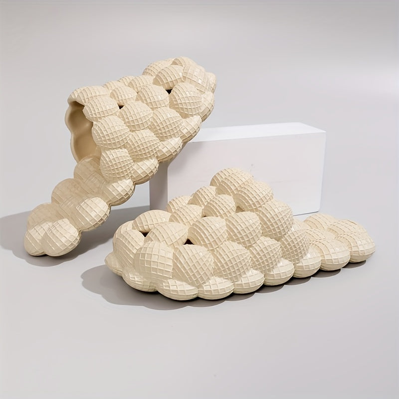 Women's Solid Soft Bubble Slippers Beach Indoor & Outdoor Slippers