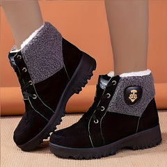 Warm Fleece Lined Ankle Boots for Women
