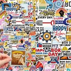 50pcs Worker Series Graffiti Stickers Waterproof DIY Decoration