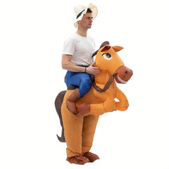 Halloween Horse Inflatable Costume Funny Cosplay Riding Inflatable Costume