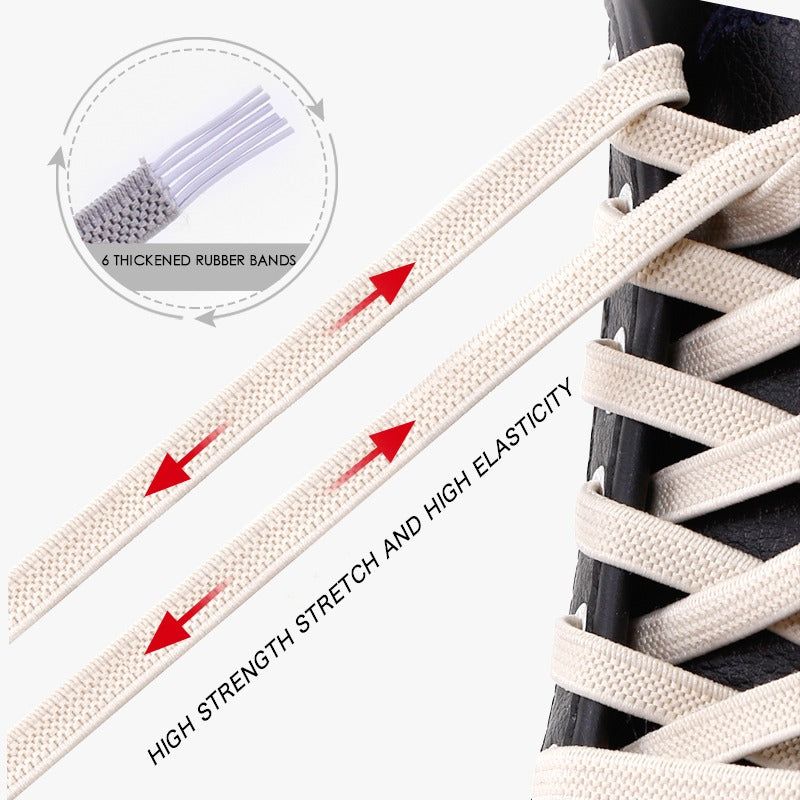 Elastic No Tie Shoe Laces for Adults and Kids