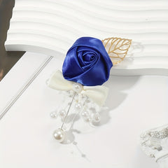 Simulation Bridal Brooch Pin Flower Decoration for Wedding