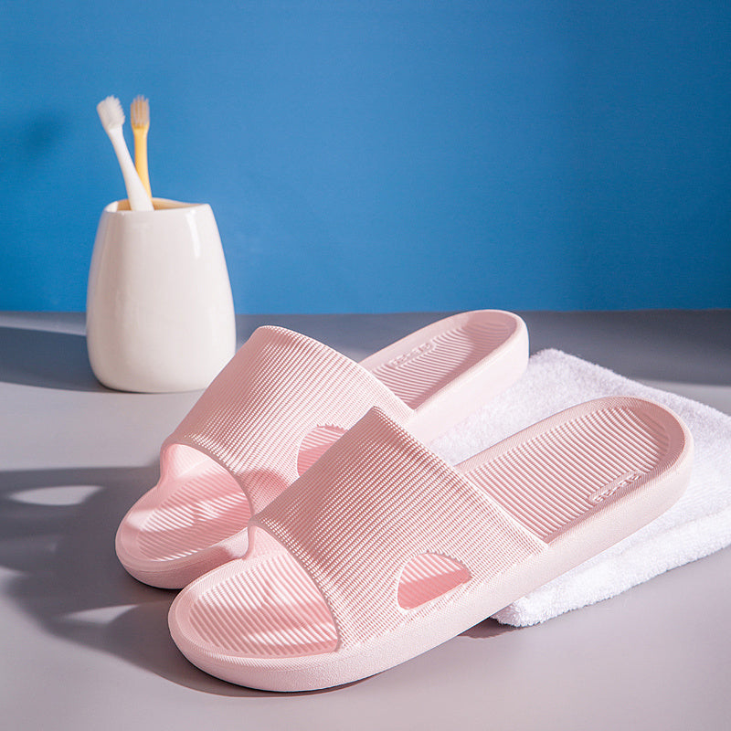 Women's Indoor Cut out Bathroom Slippers Open Toe Non Slip Quick Drying Slides
