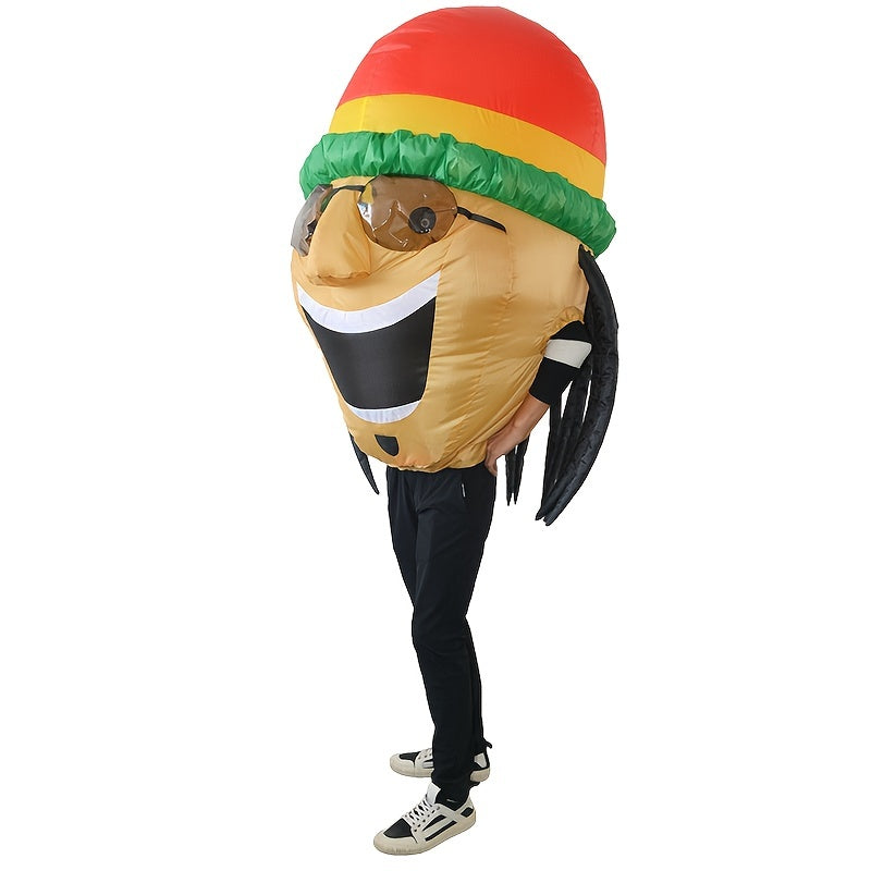 Inflatable Jamaican Costume Adult Size 150cm
