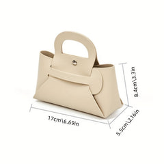 Snap Button Glasses Bag Handle Makeup Organizer Mini Pouch