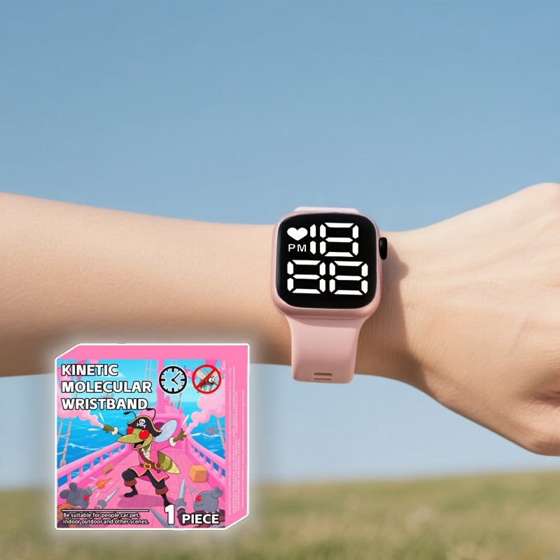 Touch Screen Square Sports Watch with Essential Wristband