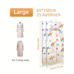 2pcs Hanging Vacuum Compression Storage Bags Clothes Suits Shirts