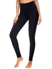 Breathable Mesh Yoga Pants Side Pockets Gym Cycling Running Women's Activewear
