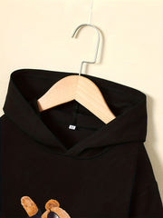 Sunglasses Bear Boy's Hoodie & Sweatpants Set Street Style Outfits