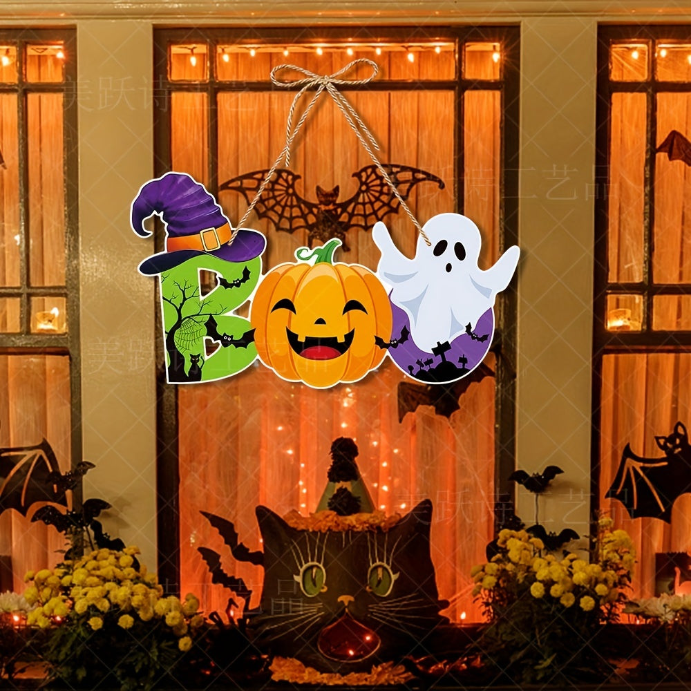 Halloween Party Decoration Pumpkin Bat Door Hanging Ghost Scene Charm